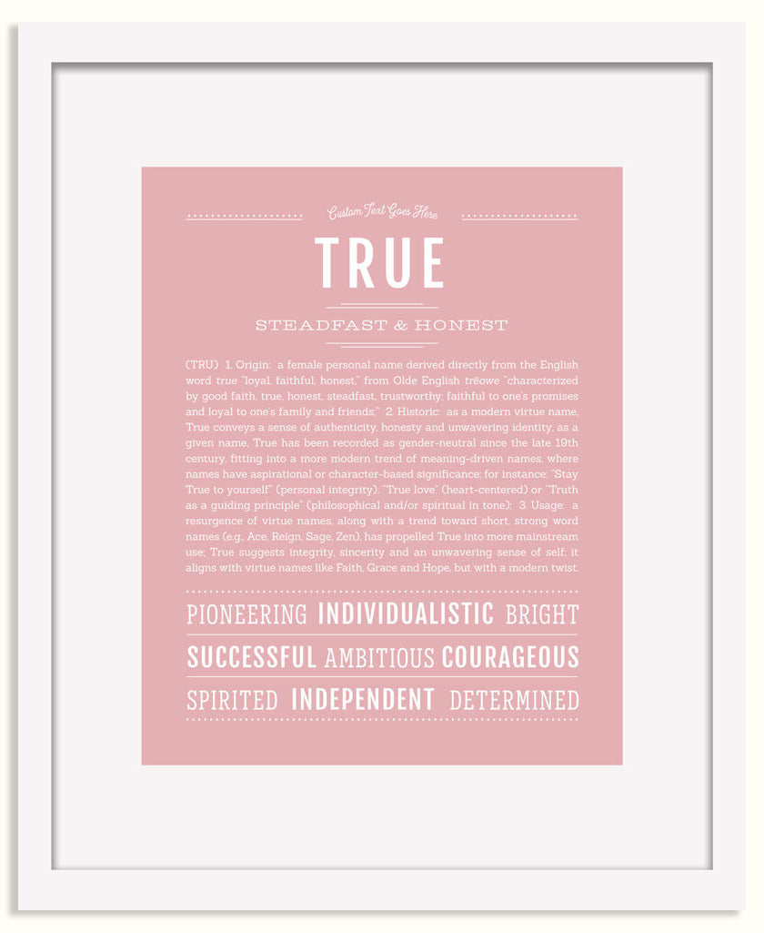 Frame Options | Dusty Rose | Black Frame, Matted