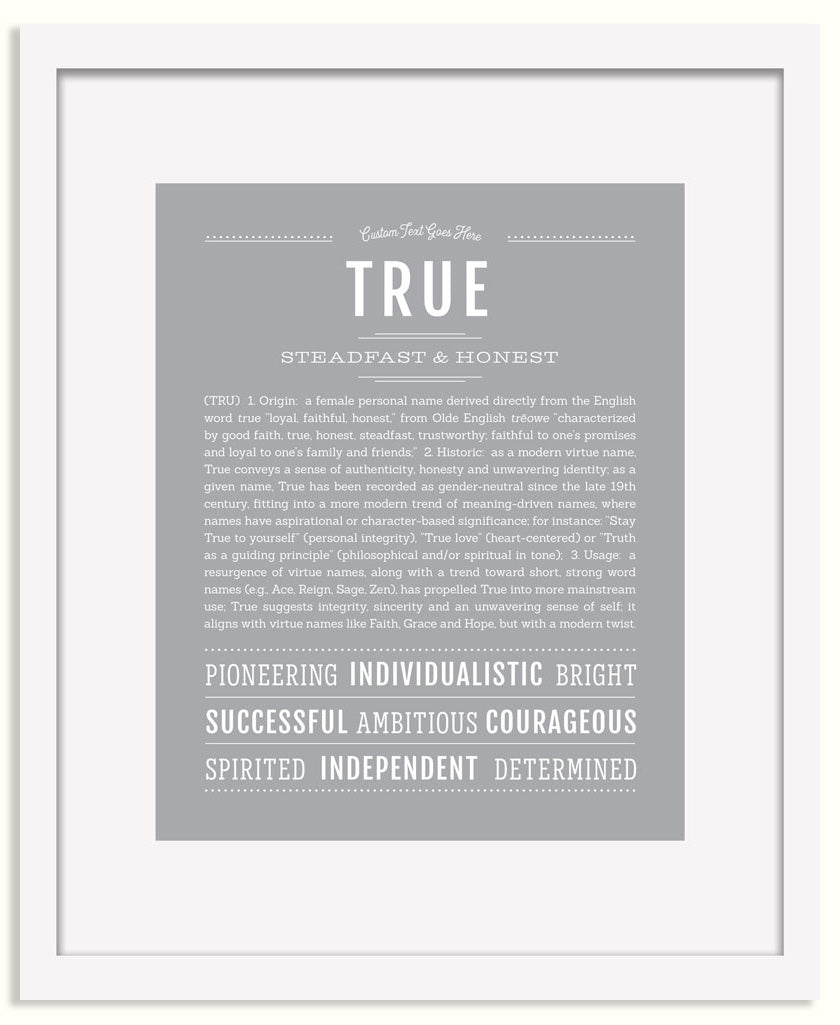 Frame Options | Light Gray | Black Frame, Matted