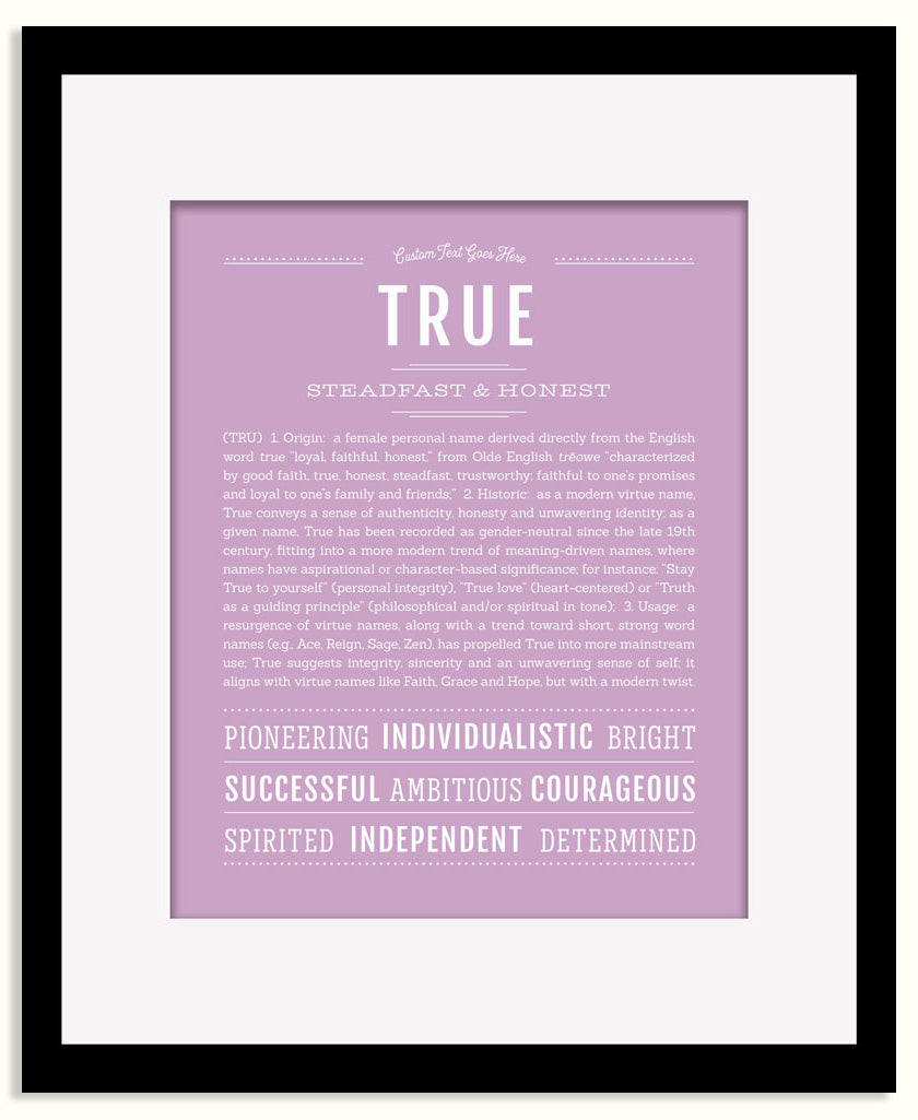 Frame Options | Lilac | Maple Frame, Matted