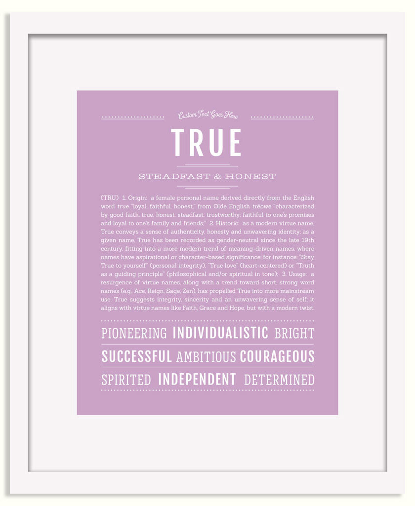 Frame Options | Lilac | Black Frame, Matted