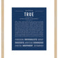 True (female) | Name Art Print