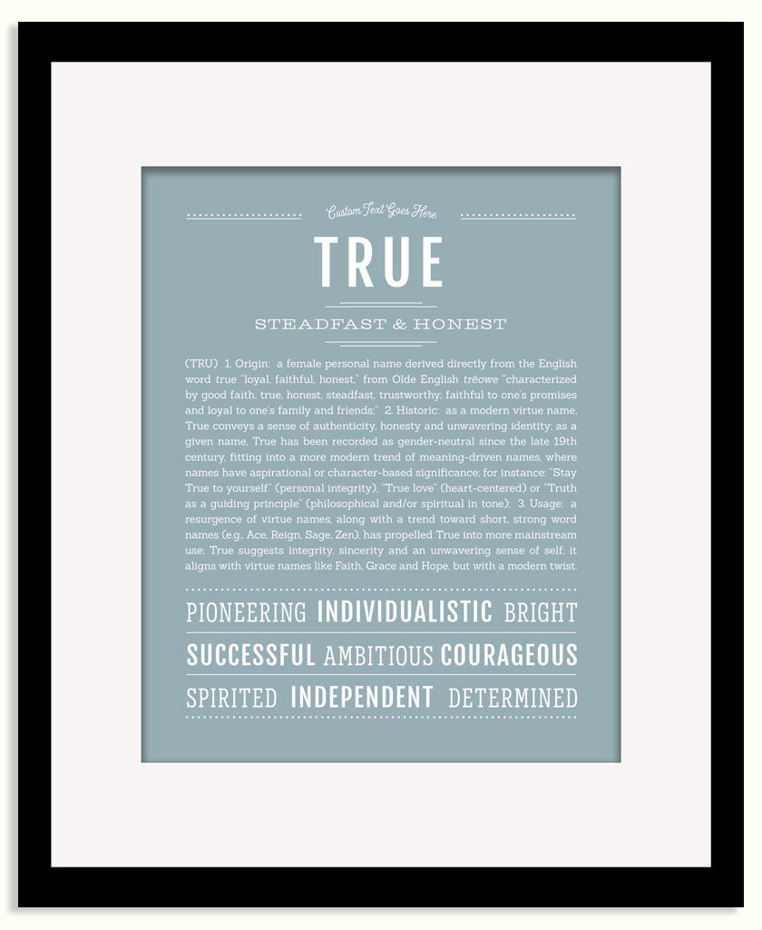 Frame Options | Powder Blue | Maple Frame, Matted
