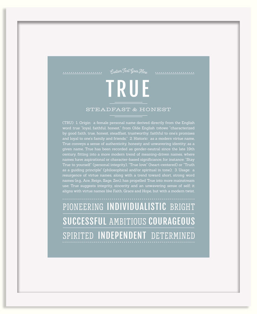 Frame Options | Powder Blue | Black Frame, Matted