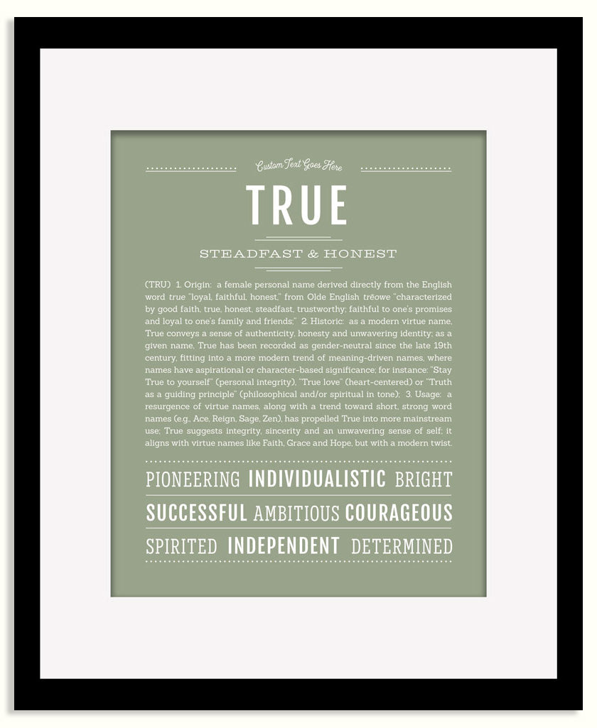 Frame Options | Sage | Maple Frame, Matted