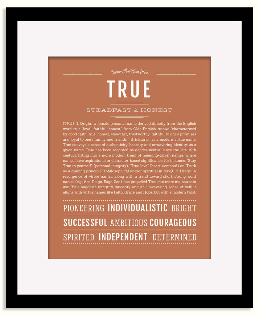 Frame Options | Terra Cotta | Maple Frame, Matted