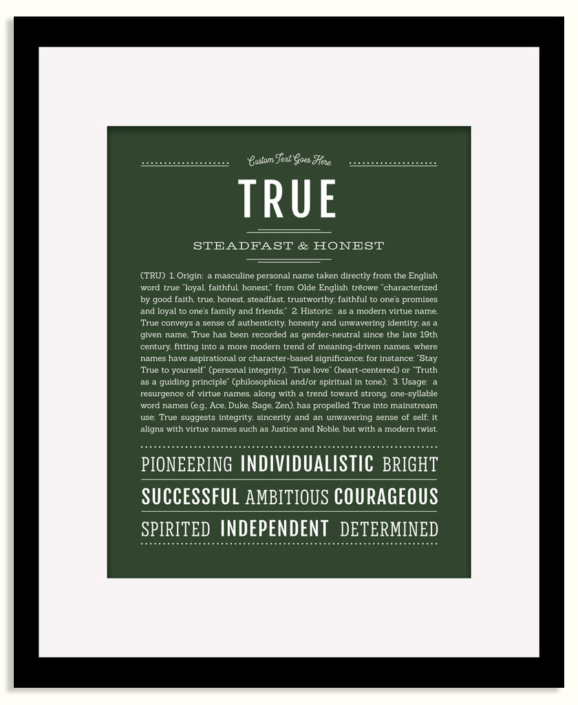 Frame Options | Deep Forest | Black Frame, Matted