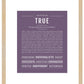Frame Options | Deep Purple | Maple Frame, Matted