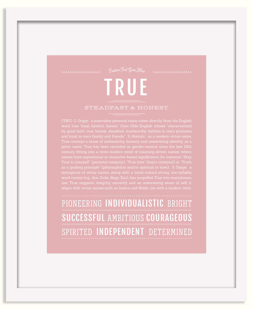 Frame Options | Dusty Rose | White Frame, Matted