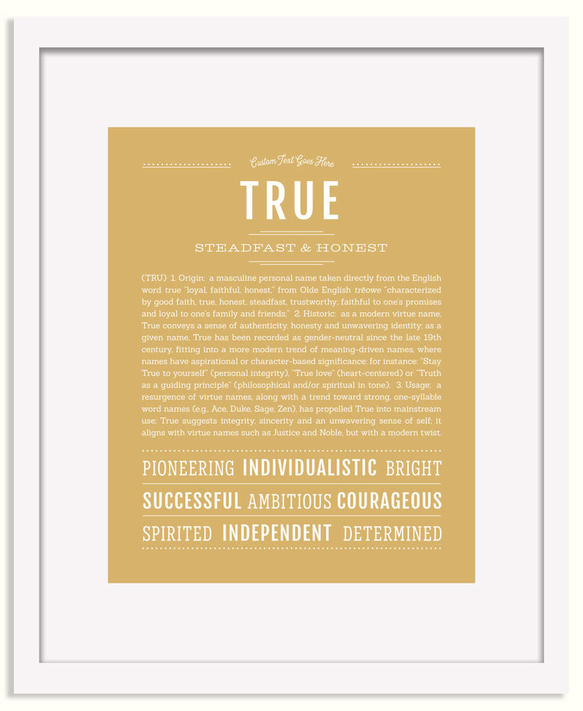 Frame Options | Matte Gold | White Frame, Matted