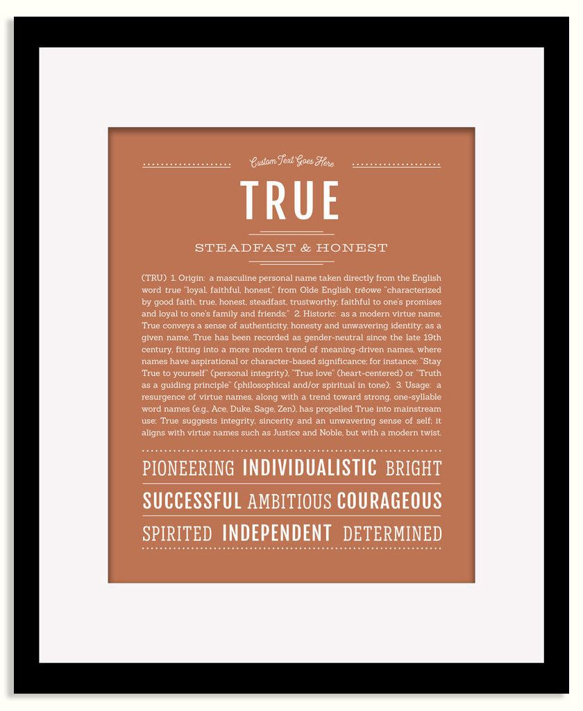 Frame Options | Terra Cotta | Black Frame, Matted