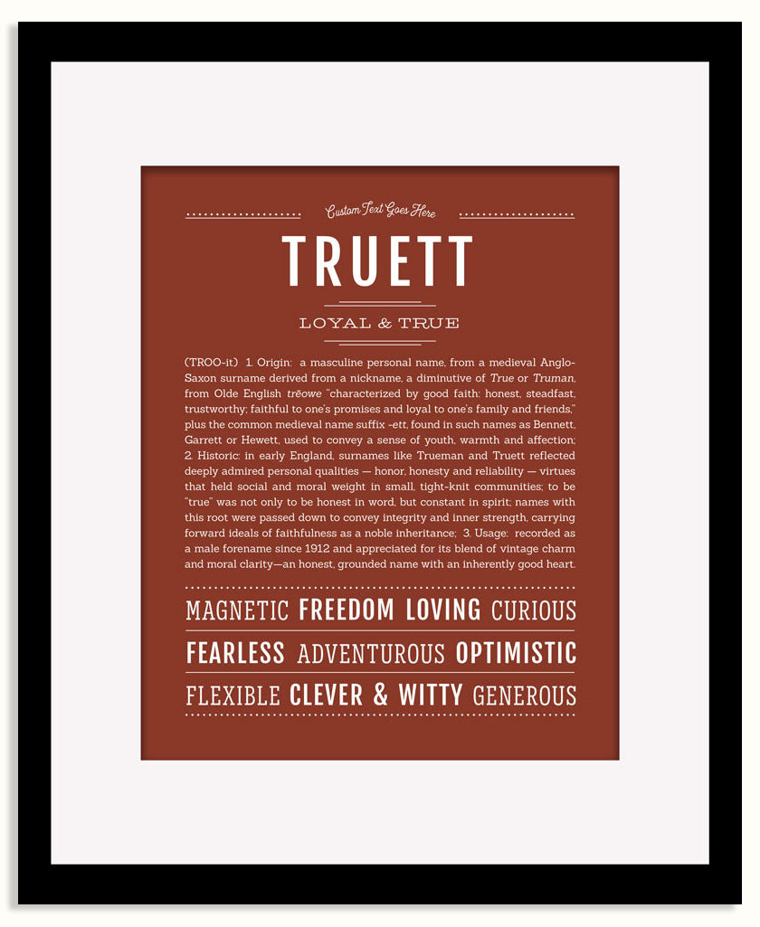 Frame Options | Bordeaux | Black Frame, Matted
