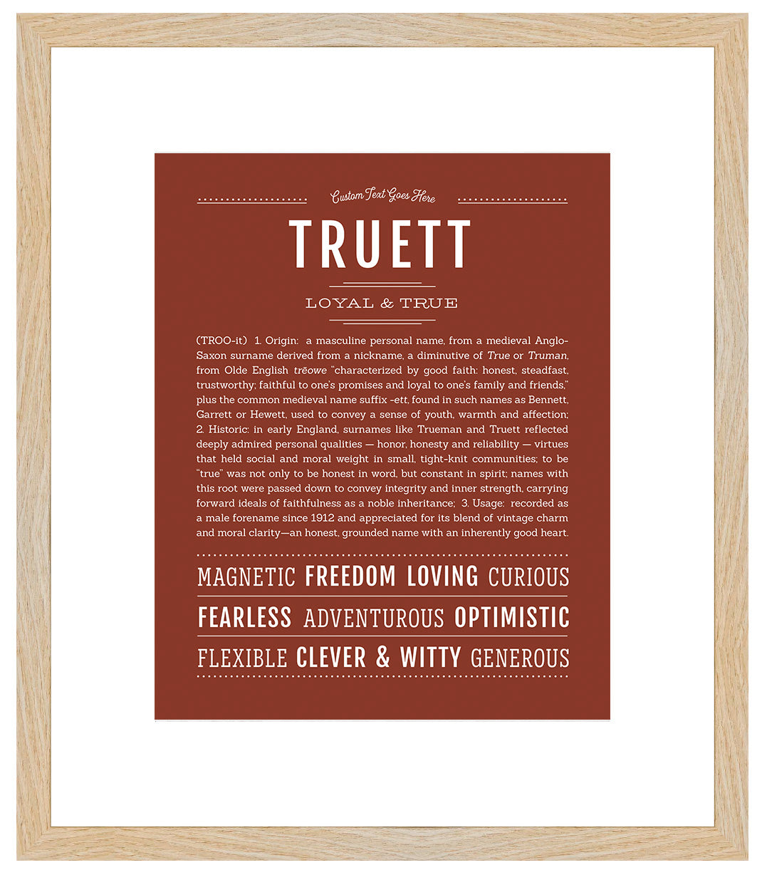 Frame Options | Bordeaux | Maple Frame, Matted