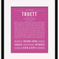 Frame Options | Dark Pink | Black Frame, Matted
