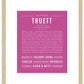 Frame Options | Dark Pink | Maple Frame, Matted