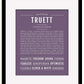 Frame Options | Deep Purple | Black Frame, Matted