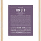 Frame Options | Deep Purple | Maple Frame, Matted