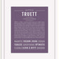 Frame Options | Deep Purple | White Frame, Matted