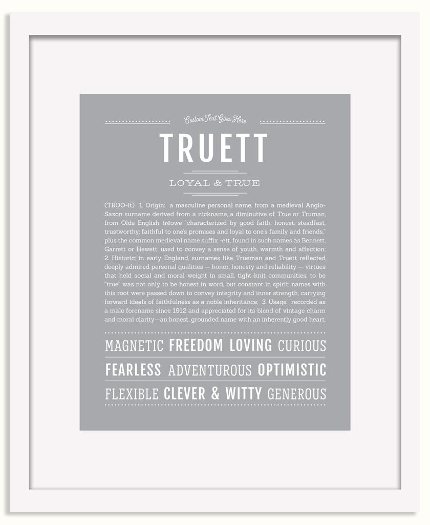 Frame Options | Light Gray | White Frame, Matted
