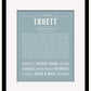 Frame Options | Powder Blue | Black Frame, Matted