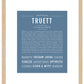 Frame Options | Steele Blue | Maple Frame, Matted