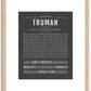 Truman | Name Art Print