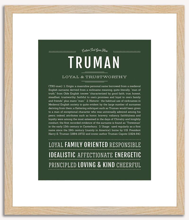 Truman | Name Art Print