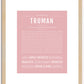 Truman | Name Art Print