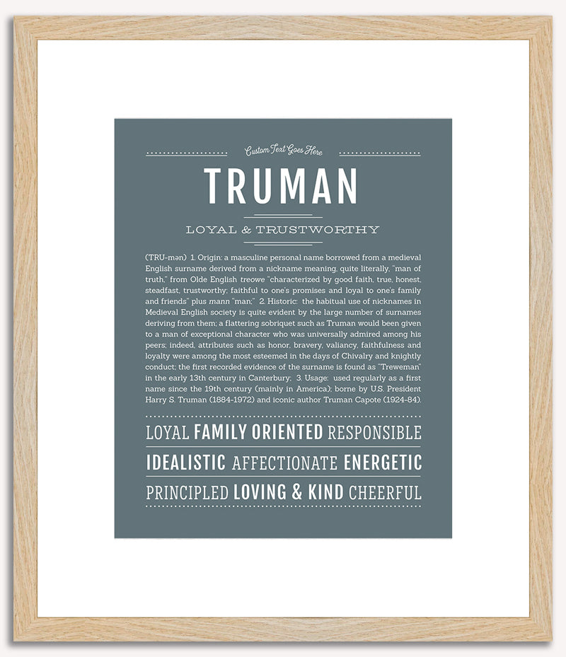 Truman | Name Art Print