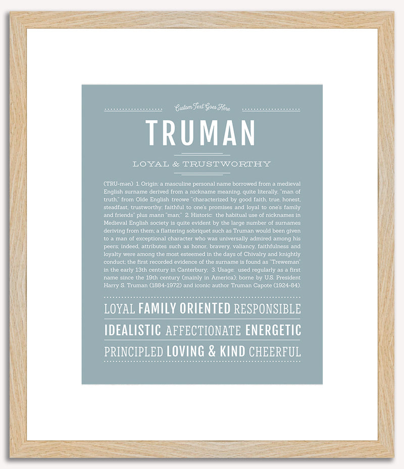 Truman | Name Art Print