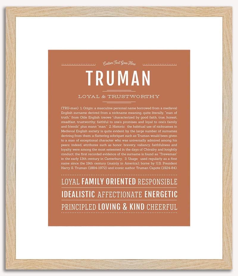 Truman | Name Art Print