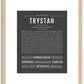 Trystan | Name Art Print