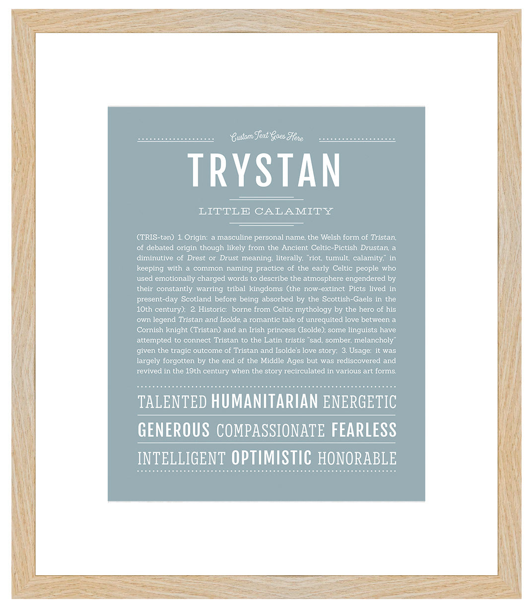 Trystan | Name Art Print