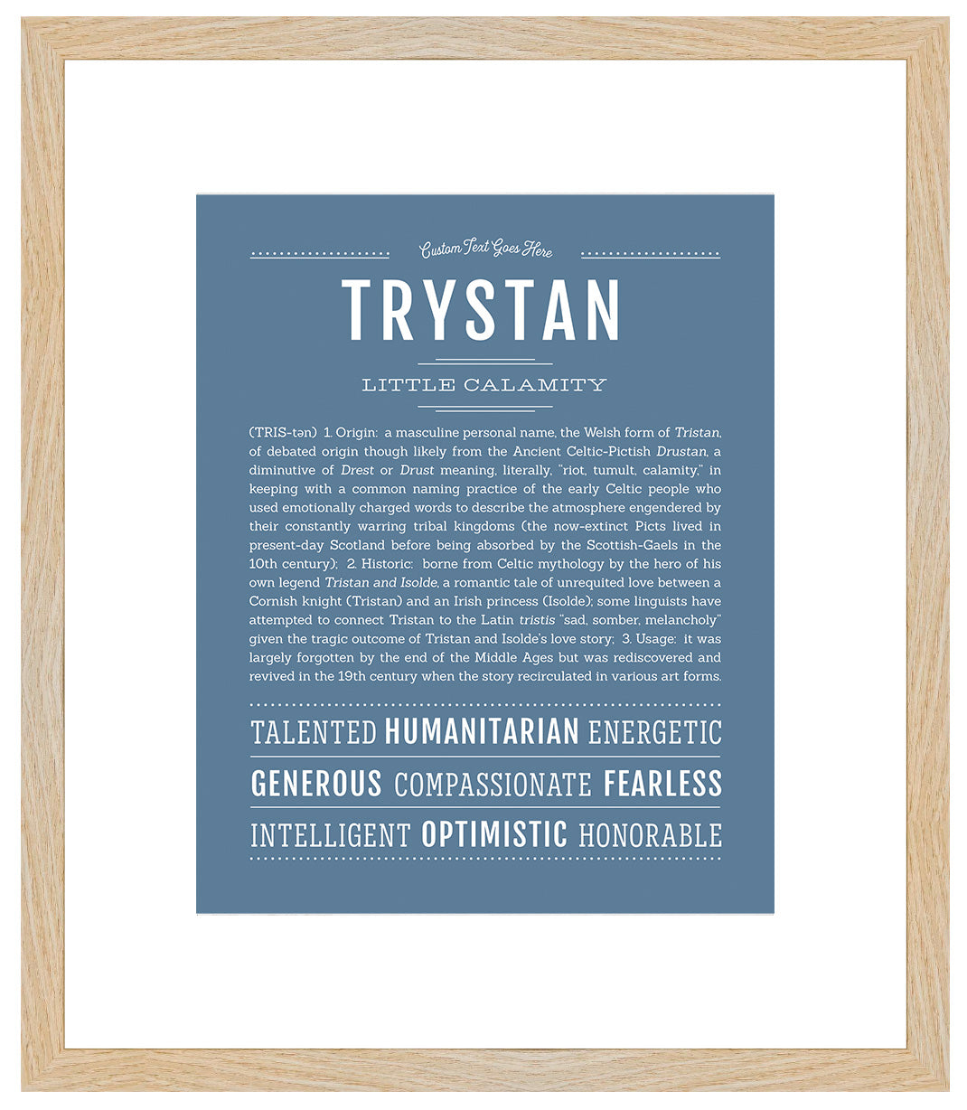 Trystan | Name Art Print