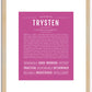 Trysten | Name Art Print