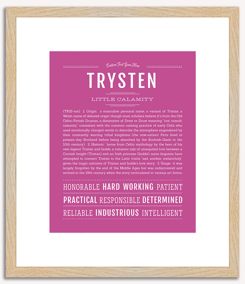 Trysten | Name Art Print