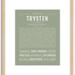 Trysten | Name Art Print