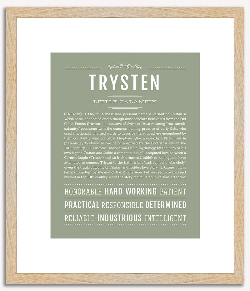 Trysten | Name Art Print