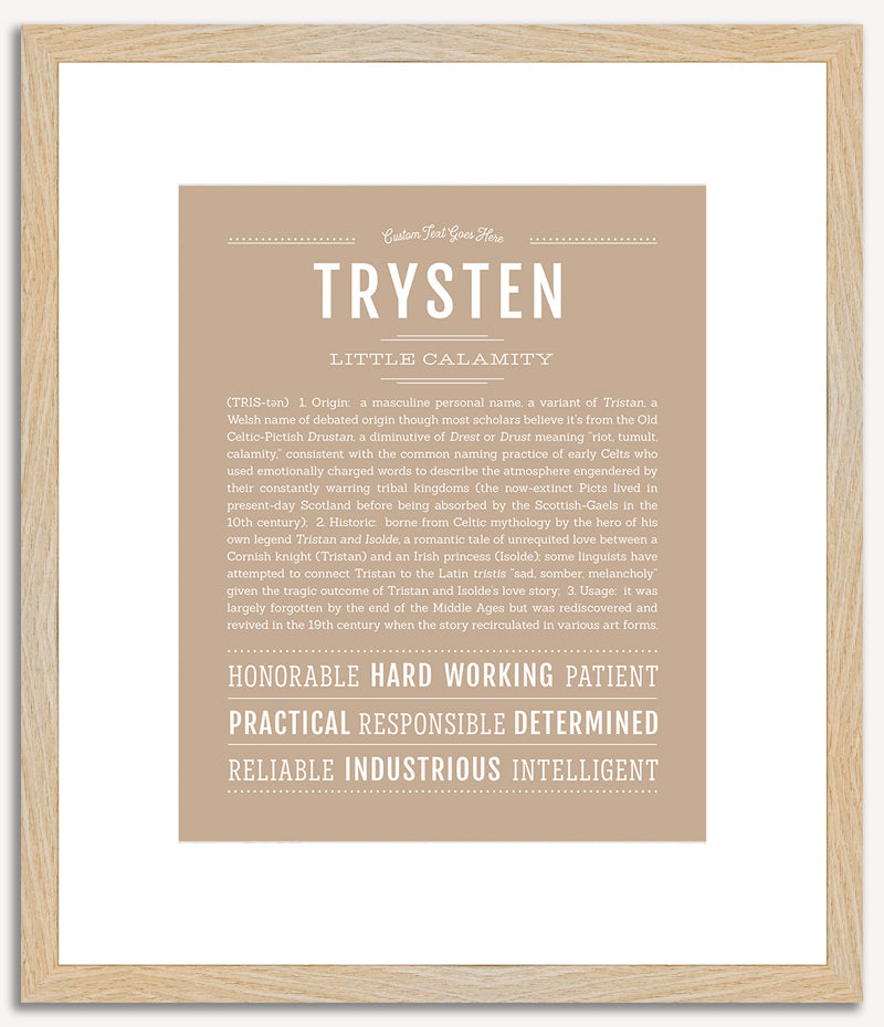 Trysten | Name Art Print