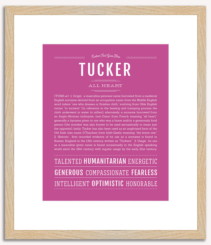 Tucker | Name Art Print