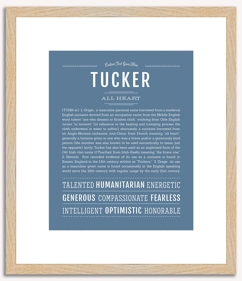 Tucker | Name Art Print