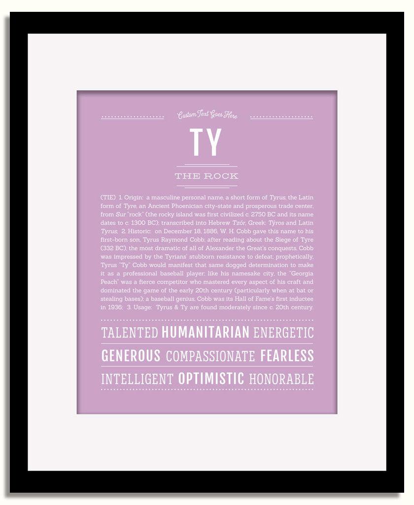 Frame Options | Lilac | Black Frame, Matted