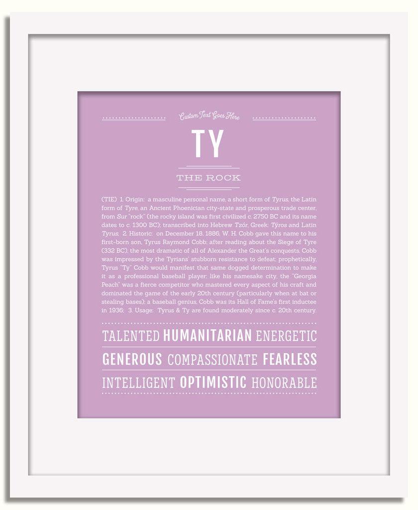 Frame Options | Lilac | White Frame, Matted