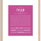 Tyler | Name Art Print