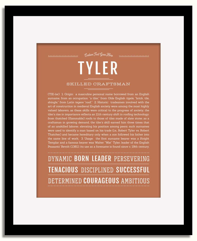 Frame Options | Terra Cotta | Black Frame, Matted