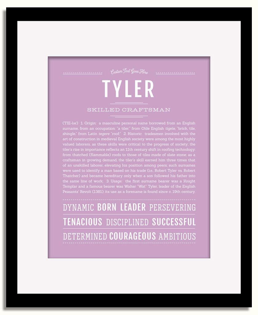 Frame Options | Lilac | Black Frame, Matted