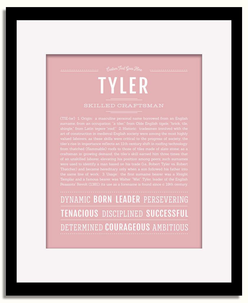 Frame Options | Dusty Rose | Black Frame, Matted