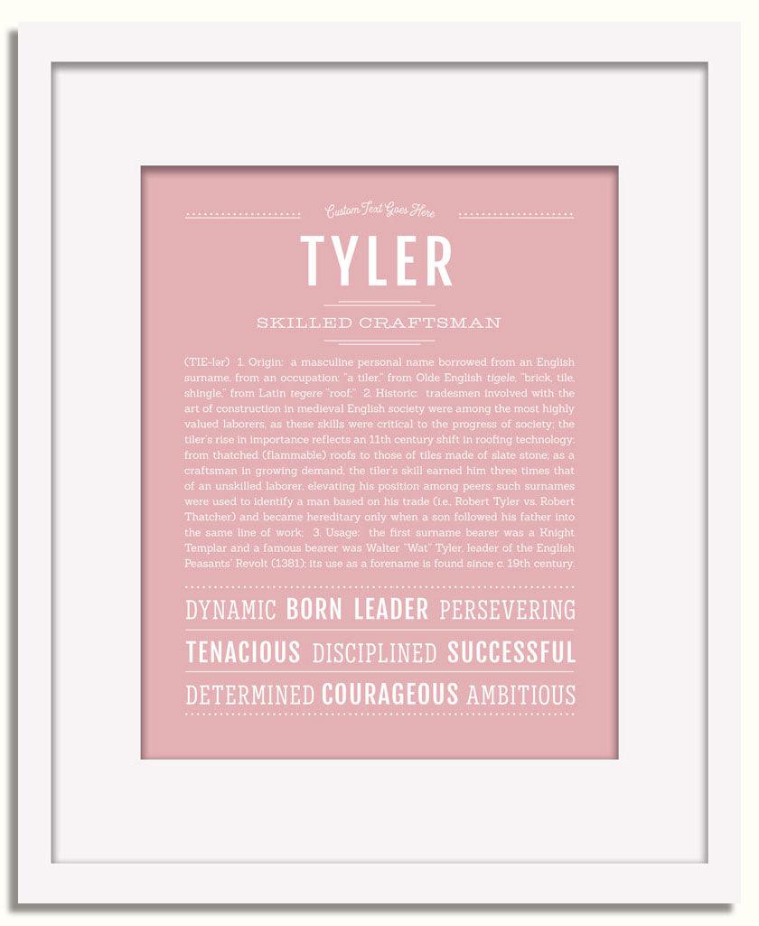 Frame Options | Dusty Rose | White Frame, Matted