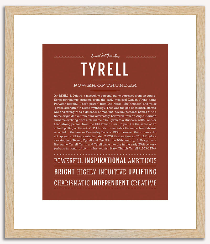 Tyrell | Name Art Print