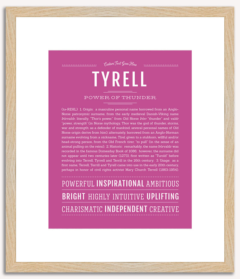 Tyrell | Name Art Print