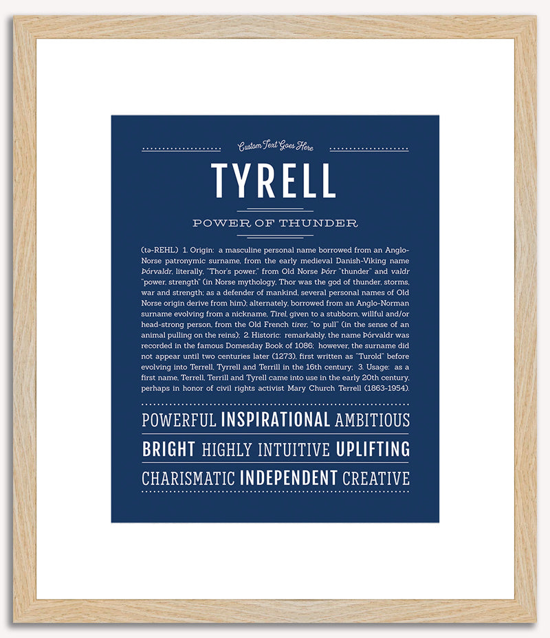 Tyrell | Name Art Print